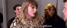 Taylor Swift Youre Just Saying Words GIF - Taylor Swift Youre Just Saying Words GIFs