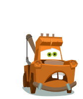 Aah Tow Mater Sticker - Aah Tow Mater Cars Stickers
