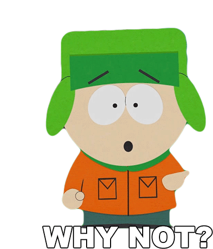 Why Not Kyle Broflovski Sticker - Why Not Kyle Broflovski South Park Stickers