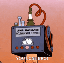 Loony Tunes Lump Massager GIF - Loony Tunes Lump Massager Wile E Coyote GIFs