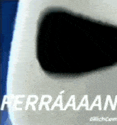 a close up of a person 's face with the words herraaan written on it