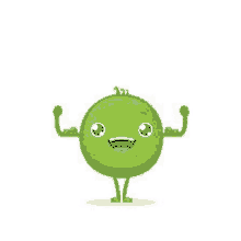 Peas Emoji GIF - Peas Emoji Strong Pea GIFs