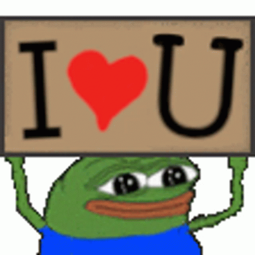 Pepe Frog Sticker - Pepe Frog I Love You - Descubre y comparte GIF