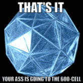 a computer generated image with the words that 's it and your ass is going to the 600-cell