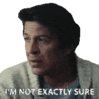 a man says i 'm not exactly sure while wearing a sweater