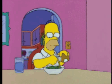 Salad Lunch GIF - Salad Lunch Homer Simpsons GIFs