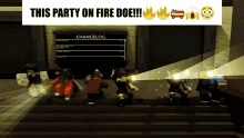 Roblox Party GIF - Roblox Party Fire GIFs