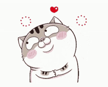 Blushing Cat GIF