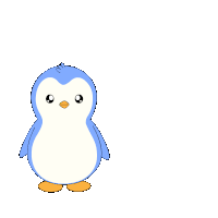a snapchat icon next to a penguin with the words like and follow below
