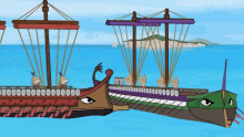 Naval Combat Over Simplified GIF - Naval Combat Over Simplified The First Punic War GIFs