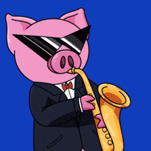 Piggyverse Piggy Saxophone GIF - Piggyverse Piggy Saxophone Saxo GIFs