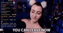 You Can Leave Now Kayt GIF - You Can Leave Now Kayt Afkayt GIFs