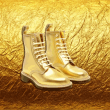 Gold Boots GIF