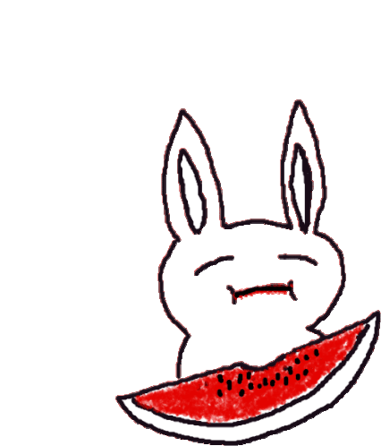 Chewing Rabbit Sticker - Chewing Rabbit Bunny Stickers