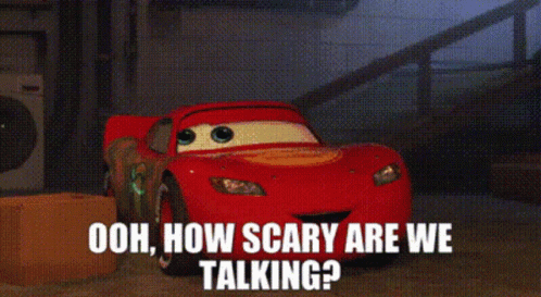 Cars Lightning Mcqueen GIF - Cars Lightning Mcqueen Ooh How Scary Are We  Talking - Discover & Share GIFs