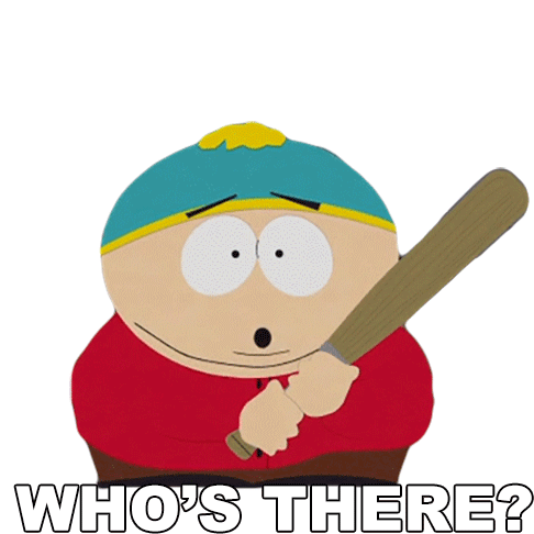 Whos There Eric Cartman Sticker - Whos There Eric Cartman South Park Stickers