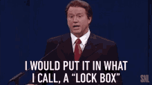 I Would Put It In What I Call A Lock Box Advise GIF - I Would Put It In What I Call A Lock Box Lock Box Advise GIFs