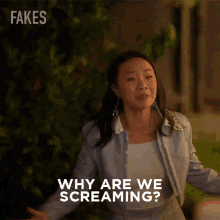 Why Are We Screaming Rebecca GIF - Why Are We Screaming Rebecca Fakes GIFs