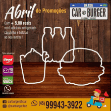Abril De Promocoses Car Burger GIF - Abril De Promocoses Car Burger Delivery GIFs