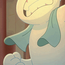 a cartoon cat with a scarf around his neck