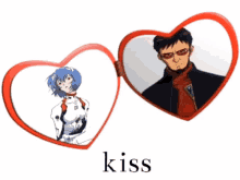 Gendo Ikari Rei Ayanami GIF - Gendo Ikari Rei Ayanami Kiss GIFs