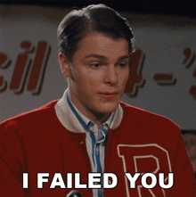 I Failed You Buddy GIF - I Failed You Buddy Grease Rise Of The Pink Ladies GIFs