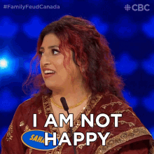 I Am Not Happy Sahar GIF - I Am Not Happy Sahar Family Feud Canada GIFs