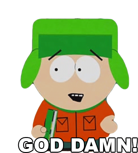 God Damn Kyle Broflovski Sticker - God Damn Kyle Broflovski South Park Stickers