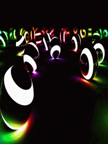 Colorful Neon Colorful Neon Balls GIF - Colorful Neon Colorful Neon Balls Neon Glow GIFs