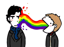 Watson Gay Puke - Queer GIF - Watson Sherlock Cartoon GIFs