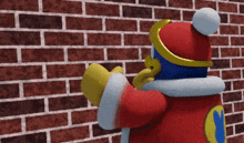 Dedede Talking To A Wall GIF - Dedede Talking To A Wall Brick Wall GIFs