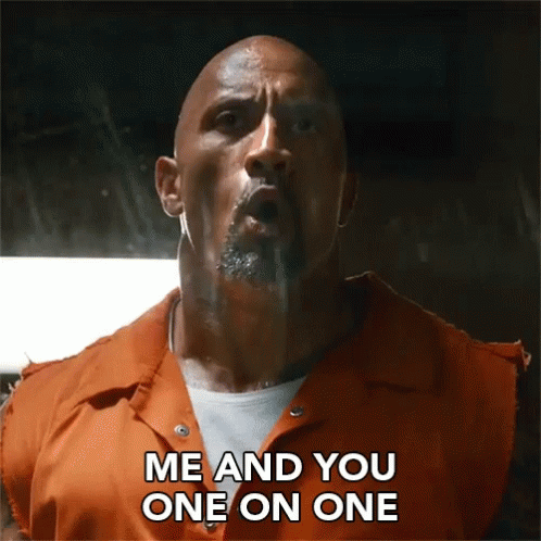 Me And You One On One GIF - Me And You One On One The Rock GIFs