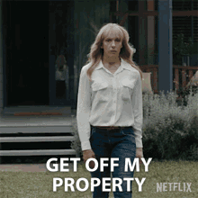Get Off My Property Laura Oliver GIF - Get Off My Property Laura Oliver Toni Collette GIFs