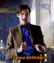 Doctor Who Matt Smith GIF - Doctor Who Matt Smith Happy Birthday GIFs