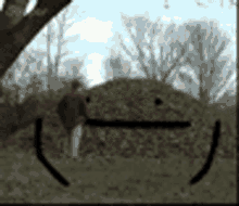 Animation Leaf Pile Monster GIF - Animation Leaf Pile Monster Human Being Eaten GIFs