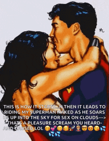 Superman Wonderwoman GIF - Superman Wonderwoman Making Out GIFs