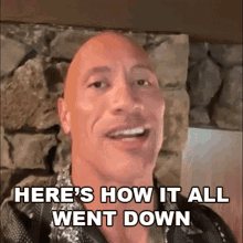 Heres How It All Went Down Dwayne Johnson GIF - Heres How It All Went Down Dwayne Johnson Seven Bucks GIFs