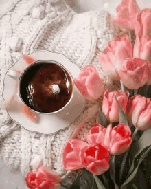 Tulipános Kávé GIF