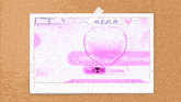 a cork board with a picture of a pink heart and the words mona hit darling couple