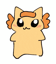 a cartoon drawing of a cat looking out from behind a green leaf