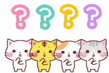 Cat Sticker Question Mark GIF