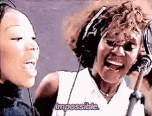 Impossible Whitney Houston GIF - Impossible Whitney Houston Brandy GIFs