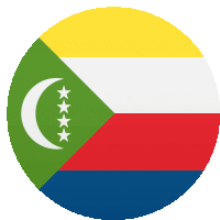 Comoros Flags Sticker