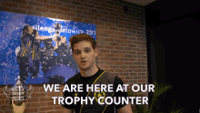 We Are Here At Our Trophy Counter Awards GIF - We Are Here At Our Trophy Counter Trophy Counter Awards GIFs