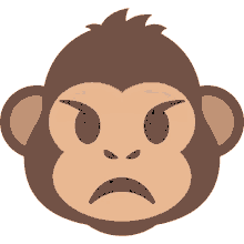 angry monkey monkey joypixels monkey emoji monkey face