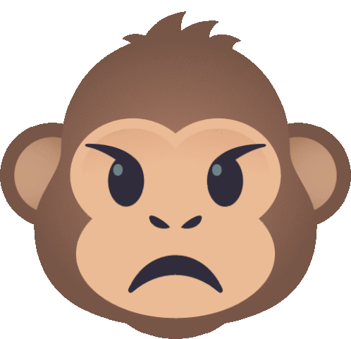 Angry Monkey Monkey Sticker - Angry Monkey Monkey Joypixels Stickers