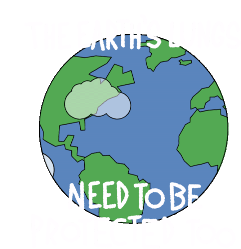 The Earths Lungs Need To Be Protected Too Earth Sticker - The Earths Lungs Need To Be Protected Too Earth Lungs Stickers
