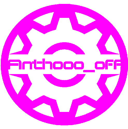 Anthooo Off Logo Sticker