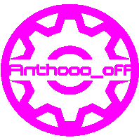 Anthooo Off Logo Sticker - Anthooo Off Logo Changing Colors Stickers