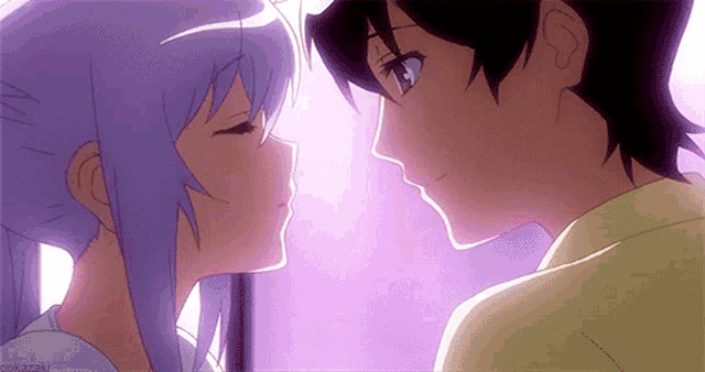 Anime Couple Kiss Anime GIF